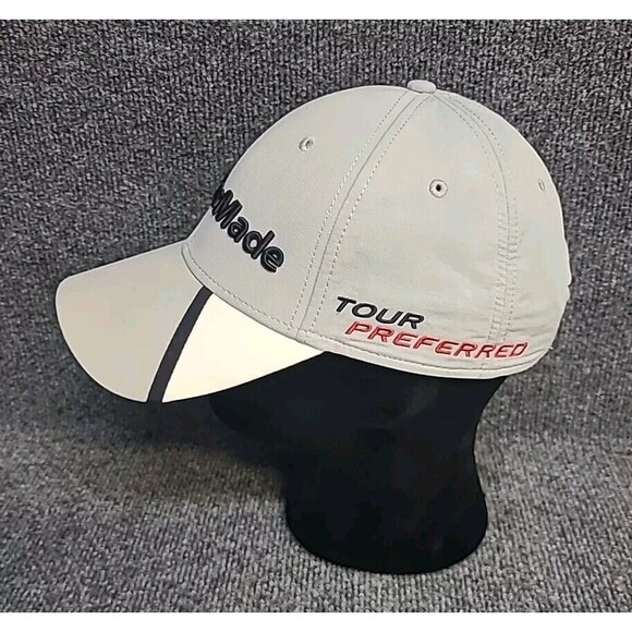 TaylorMade Tour Preferred SLDR Golf Grey OneSize Adjustable Baseball Hat Cap - Picture 2 of 5